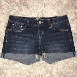 Aeropostale dark blue jean shorts teen young adult